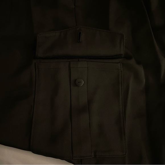 NEW Loft Cargo Fitted Pants Women’s size XL in Black Elastic Waistband - Picture 6 of 14